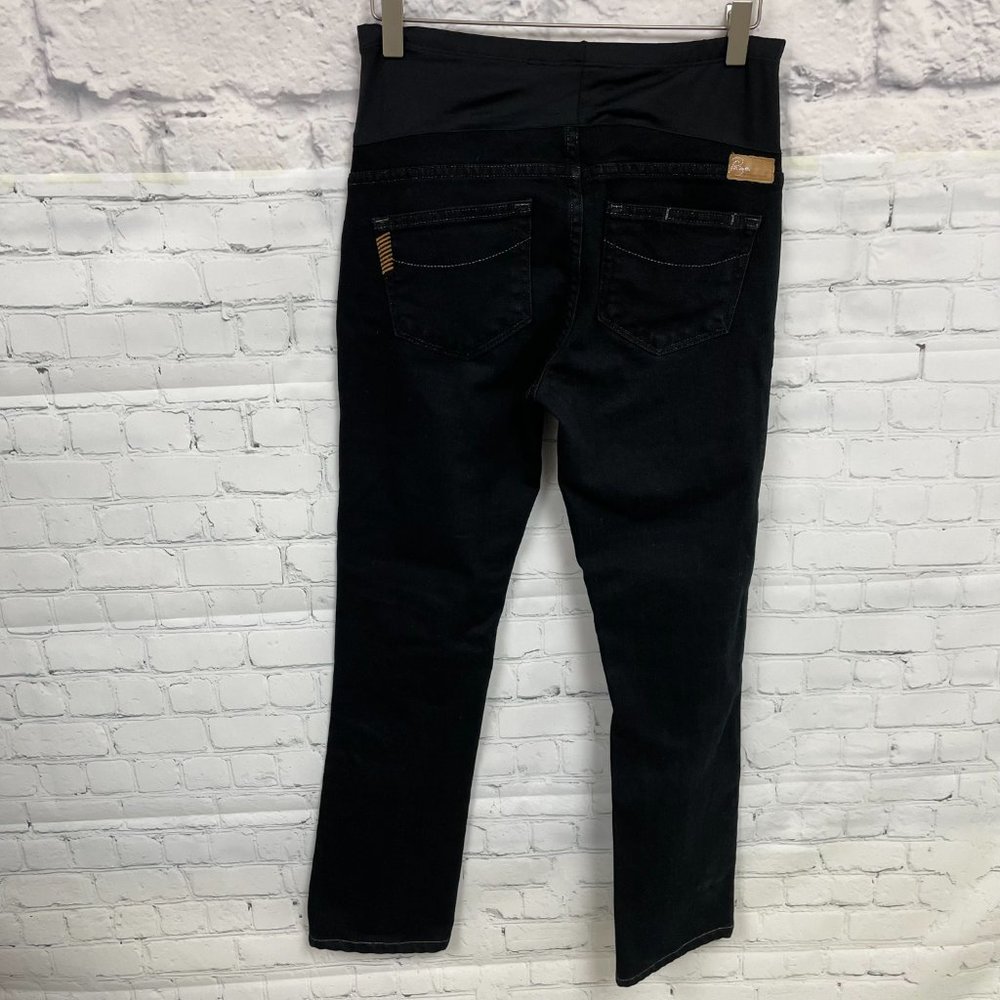 Paige Premium Denim Maternity Jeans - Blue Heights Low Rise Skinny - Picture 3 of 11